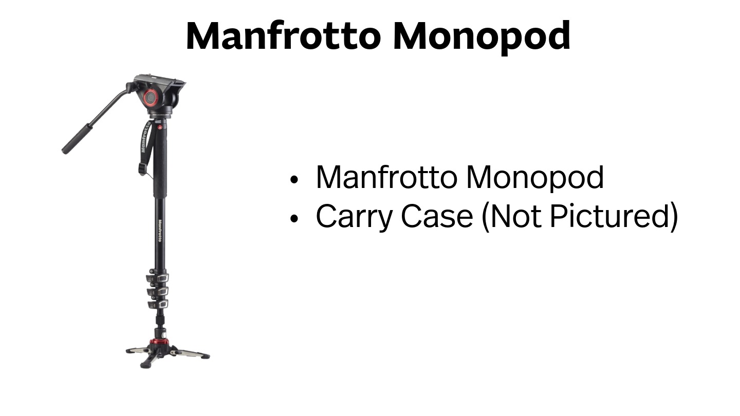 Manfrotto-Monopod with photo, carry case not pictured