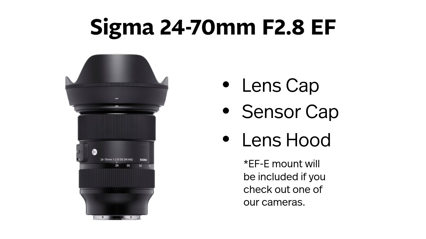Sigma 24-70mm F2.8 EF Mount with photo