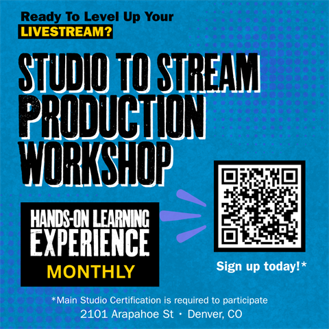 Studio To Stream Production Workshop